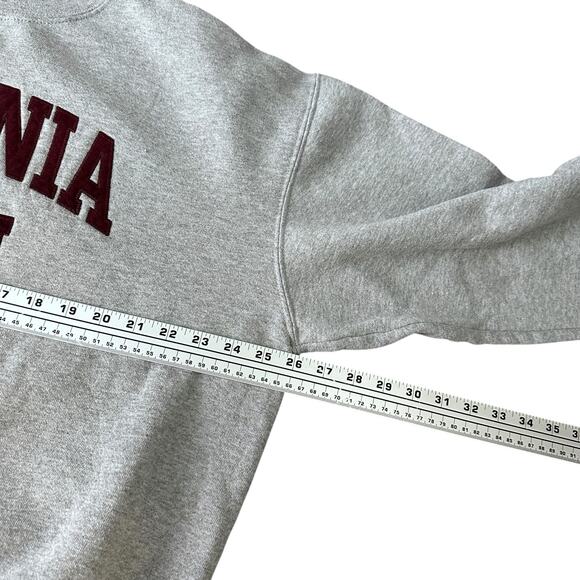 Vintage Jansport Virginia Tech Hokies Sweatshirt Men’s XL Gray Maroon Y2K Crew - Picture 7 of 9